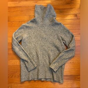 Babaton Soft Gray Cowl Neck Sweater